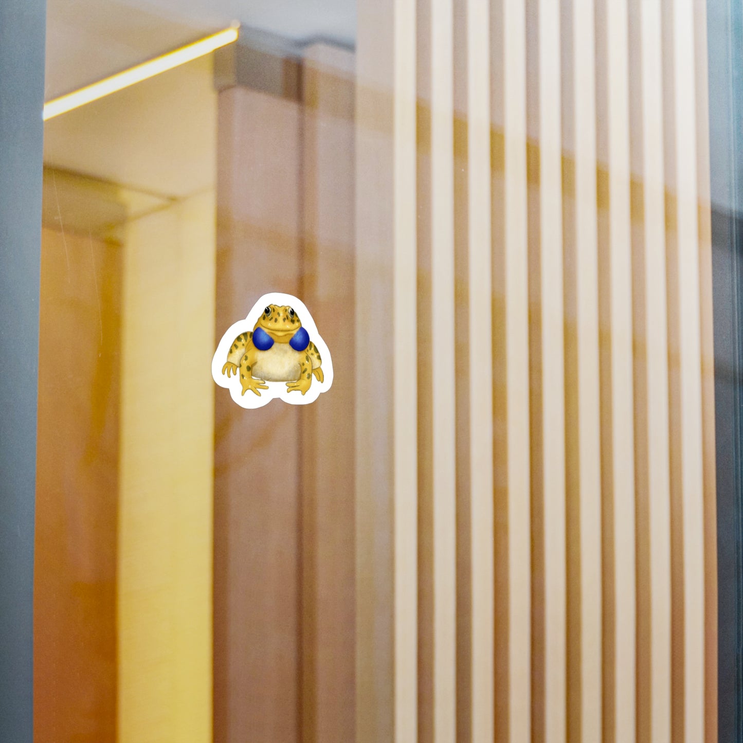 Yellow Indian Bullfrog Kiss-Cut Vinyl Decals