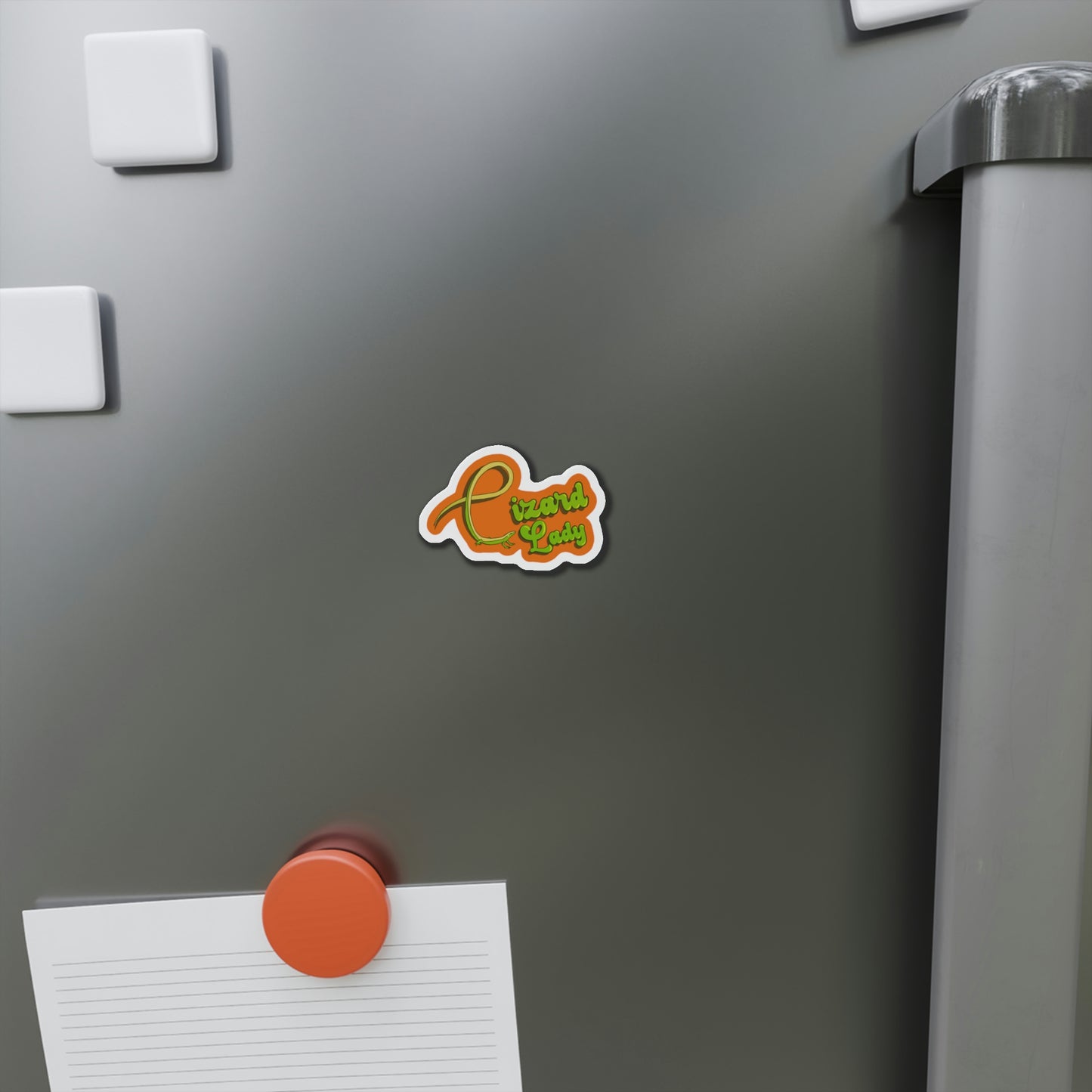 Lizard Lady Die-Cut Magnets