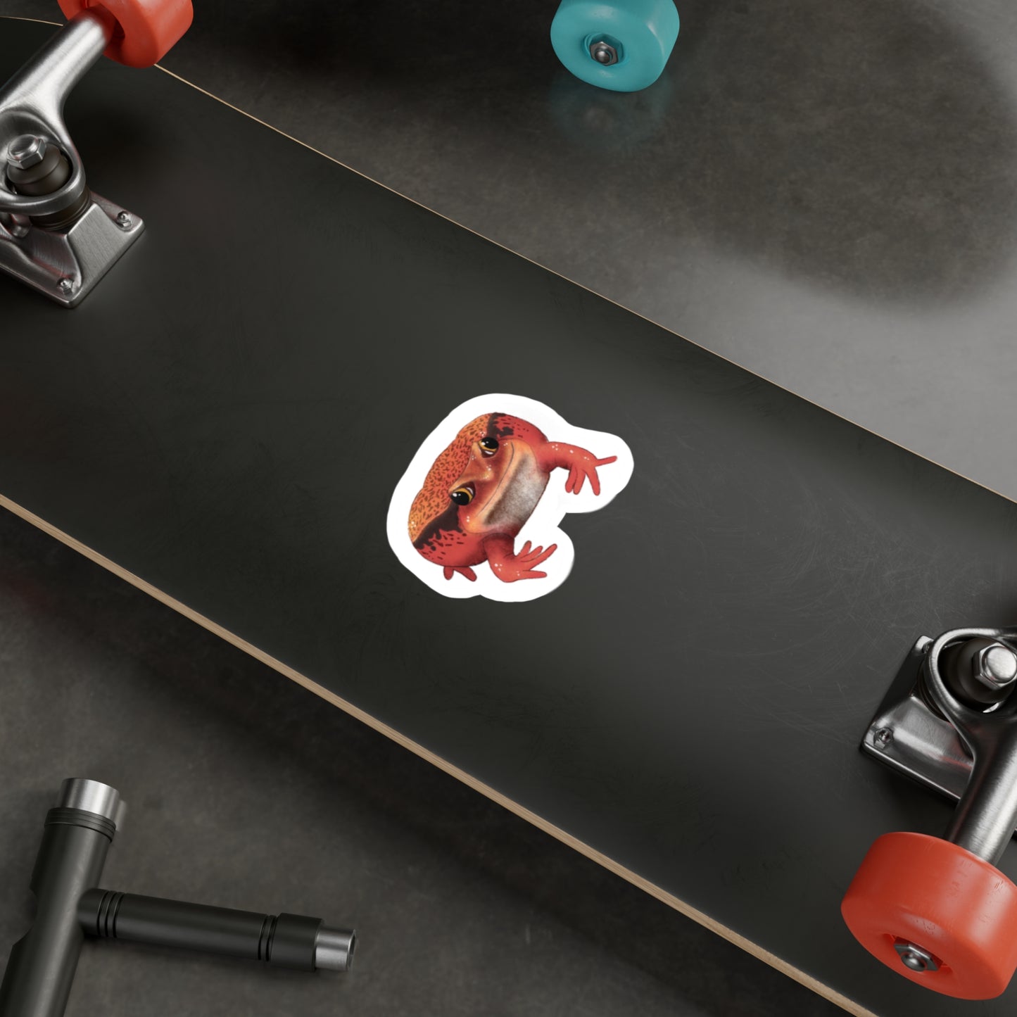 Red Tomato Frog Kiss-Cut Vinyl Decals