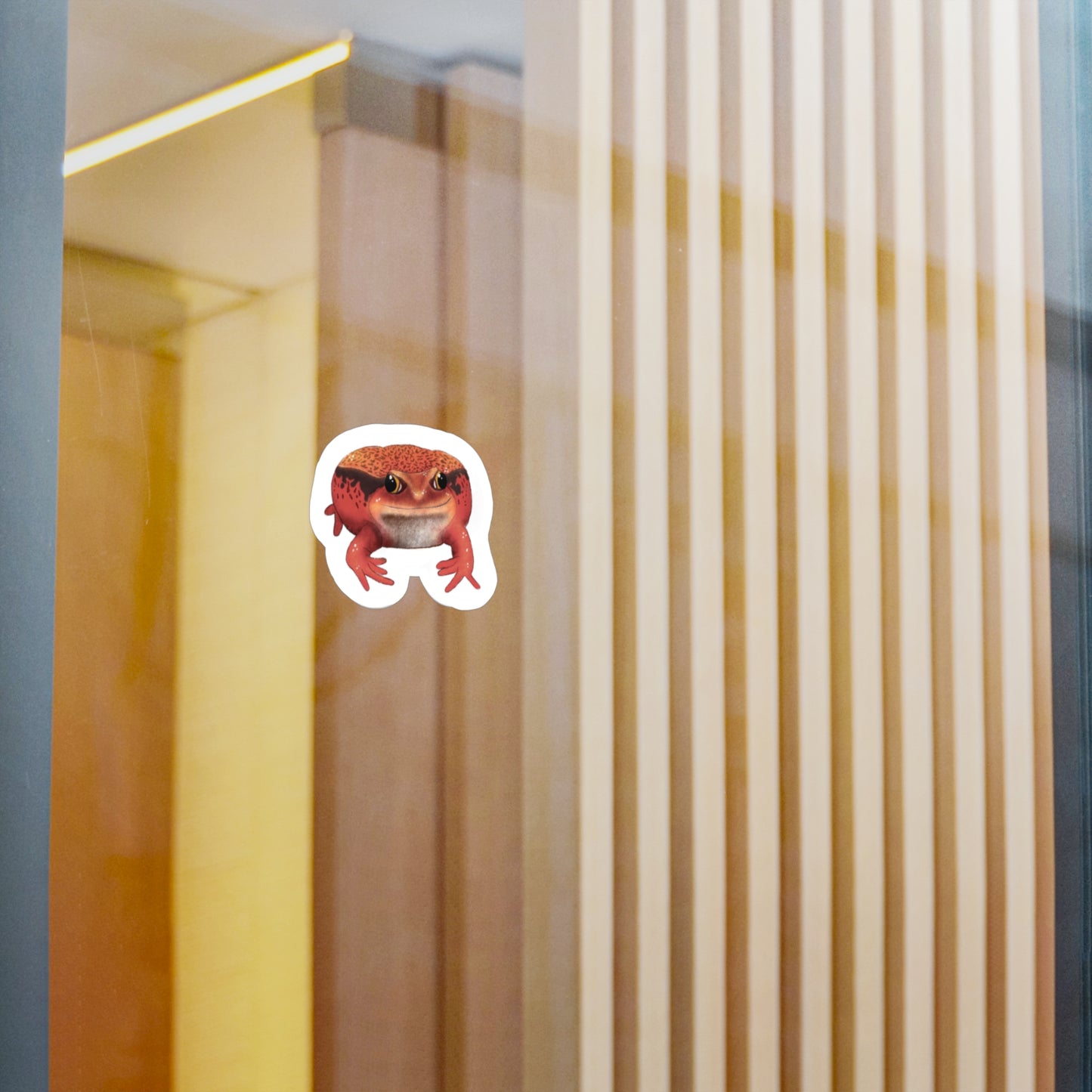 Red Tomato Frog Kiss-Cut Vinyl Decals