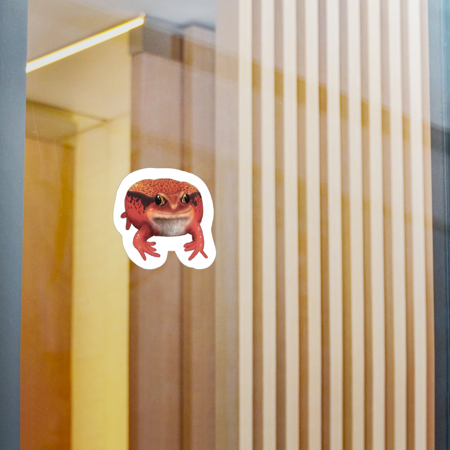 Red Tomato Frog Kiss-Cut Vinyl Decals