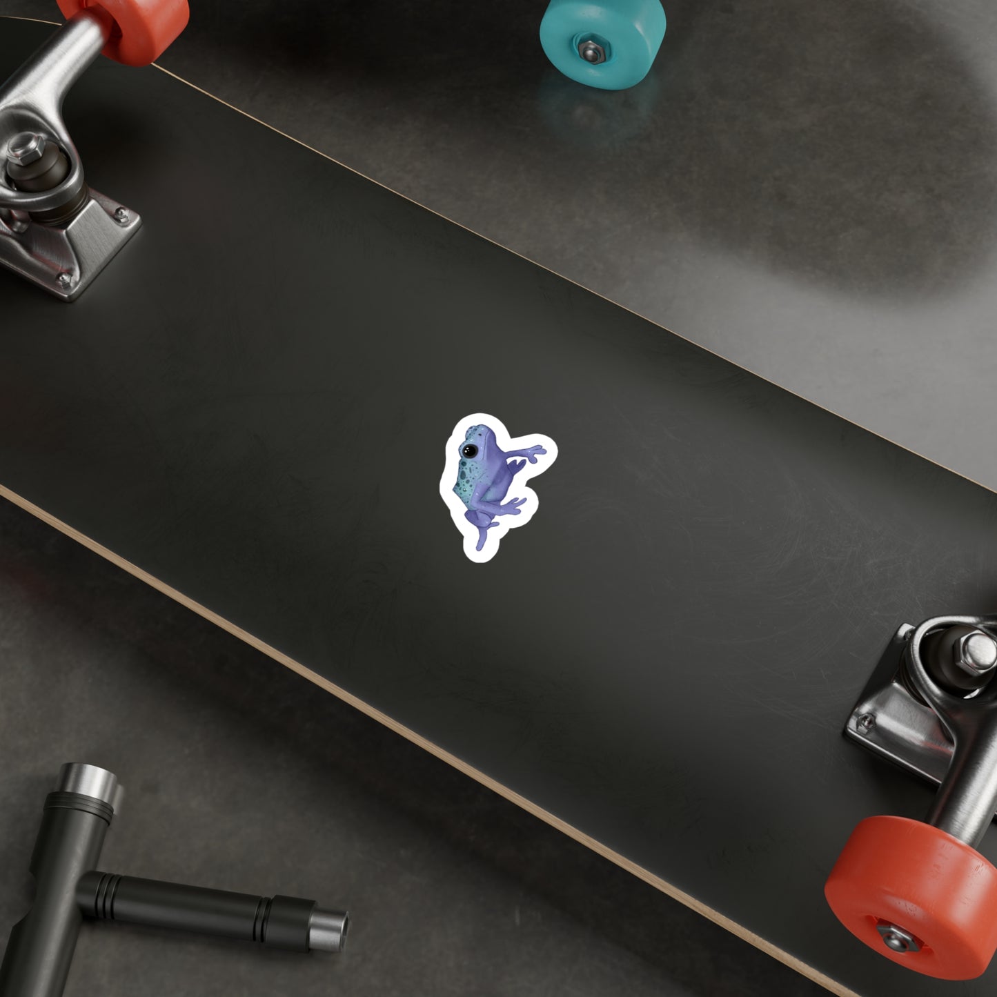 Purple Dart Frog Kiss-Cut Vinyl Decals