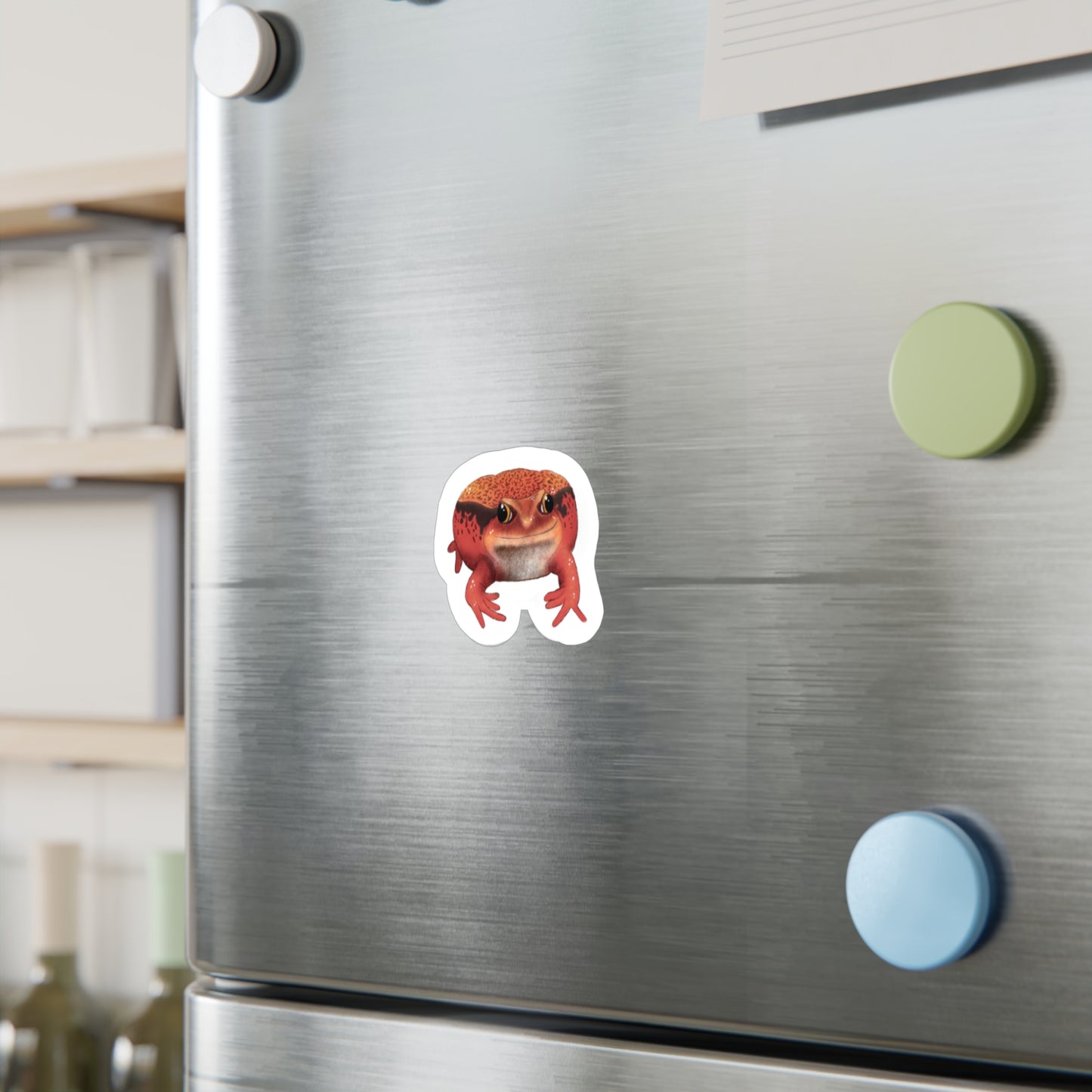 Red Tomato Frog Kiss-Cut Vinyl Decals