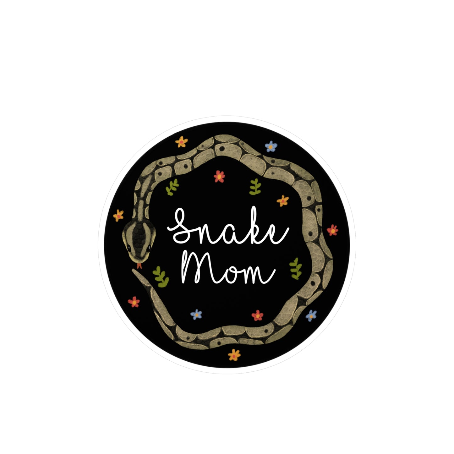 Ball Python Snake Mom Kiss-Cut Vinyl Decals