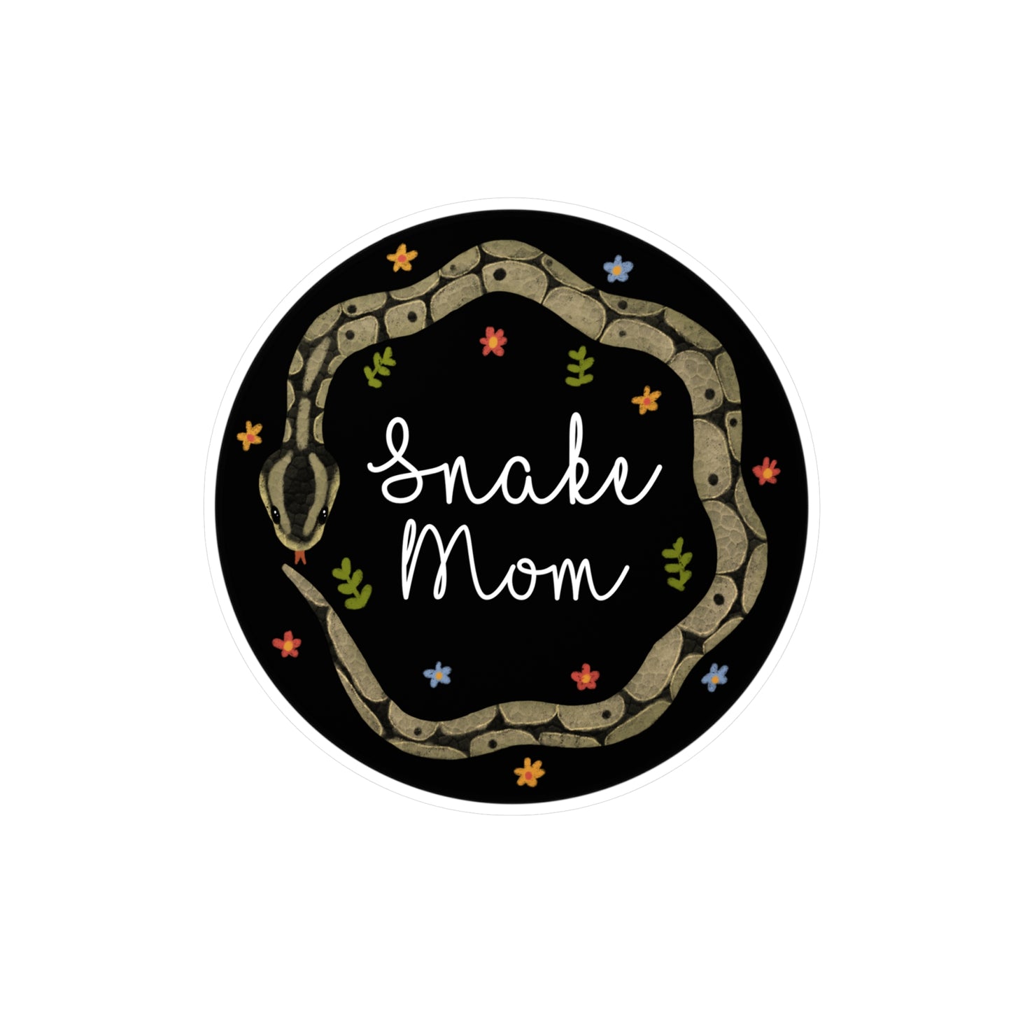Ball Python Snake Mom Kiss-Cut Vinyl Decals