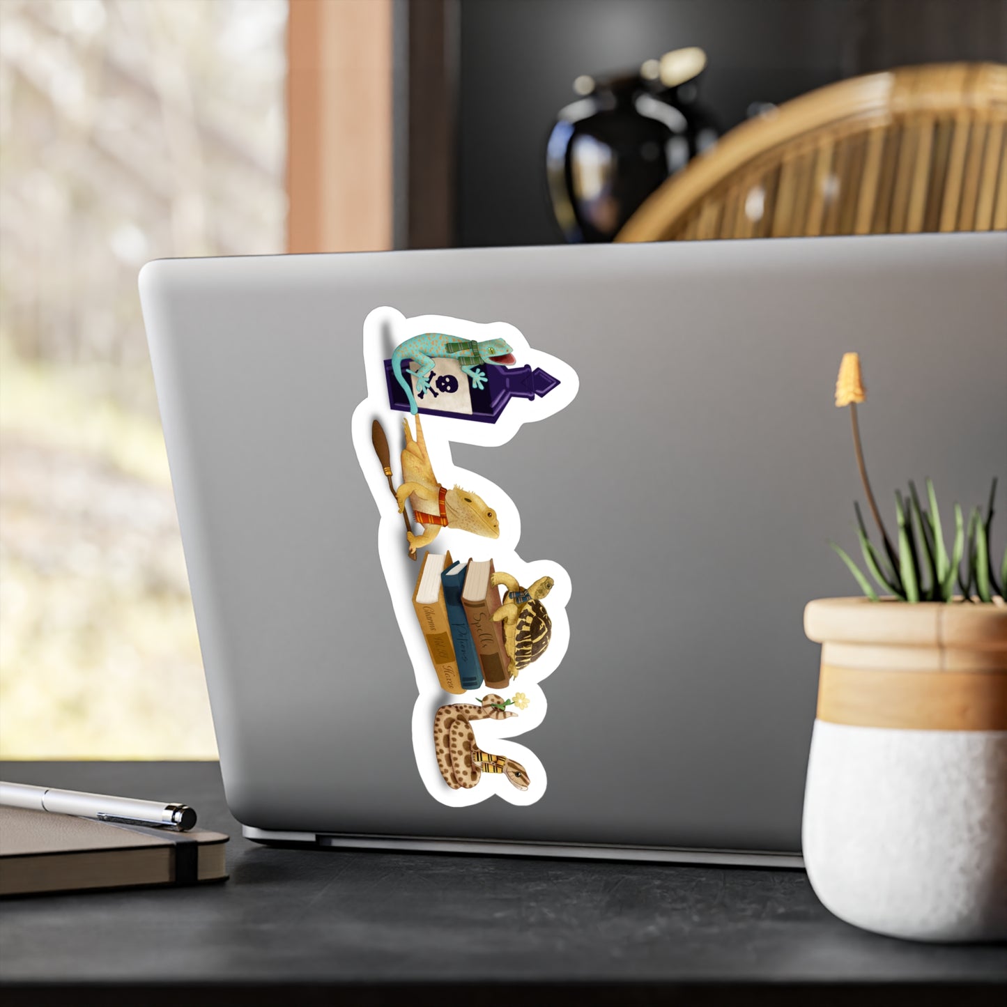 School Hobby Reptiles Kiss-Cut Vinyl Decals