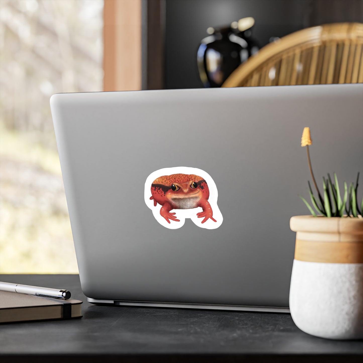 Red Tomato Frog Kiss-Cut Vinyl Decals