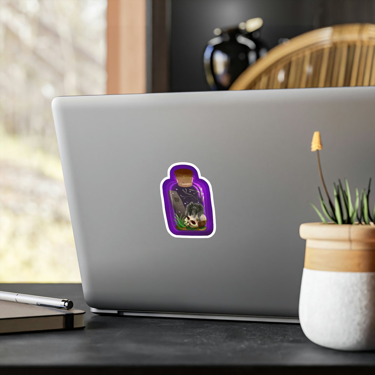 Tarantula in Jar Kiss-Cut Vinyl Decals